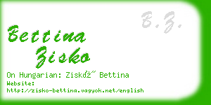 bettina zisko business card